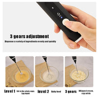 Batidor Espumador Doble Cabezal Recargable